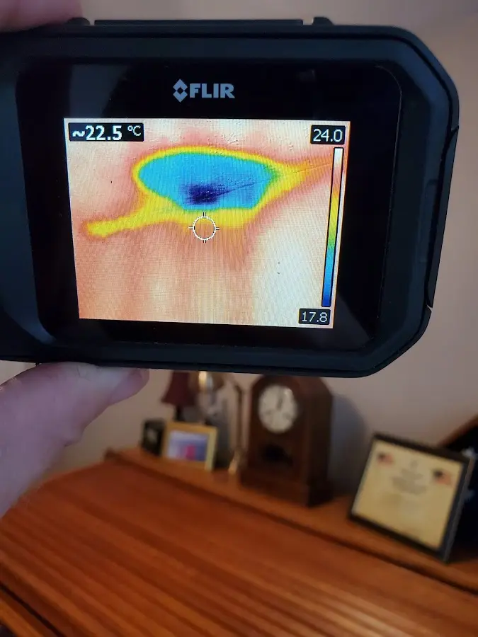 Thermal imaging inspection for water damage in Cherry Hill
